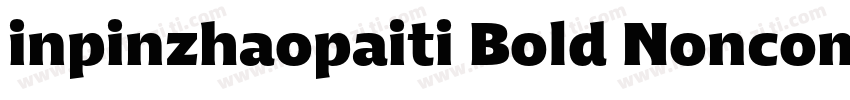 inpinzhaopaiti Bold Noncommercial字体转换